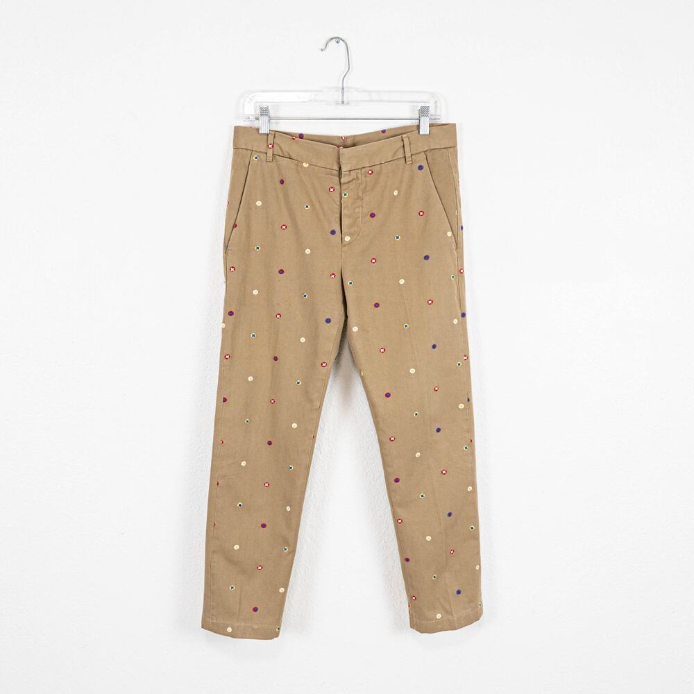 BAND OF OUTSIDERS Men's Star Embroidered Chino Pants khaki size 30